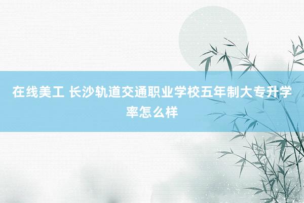 在线美工 长沙轨道交通职业学校五年制大专升学率怎么样